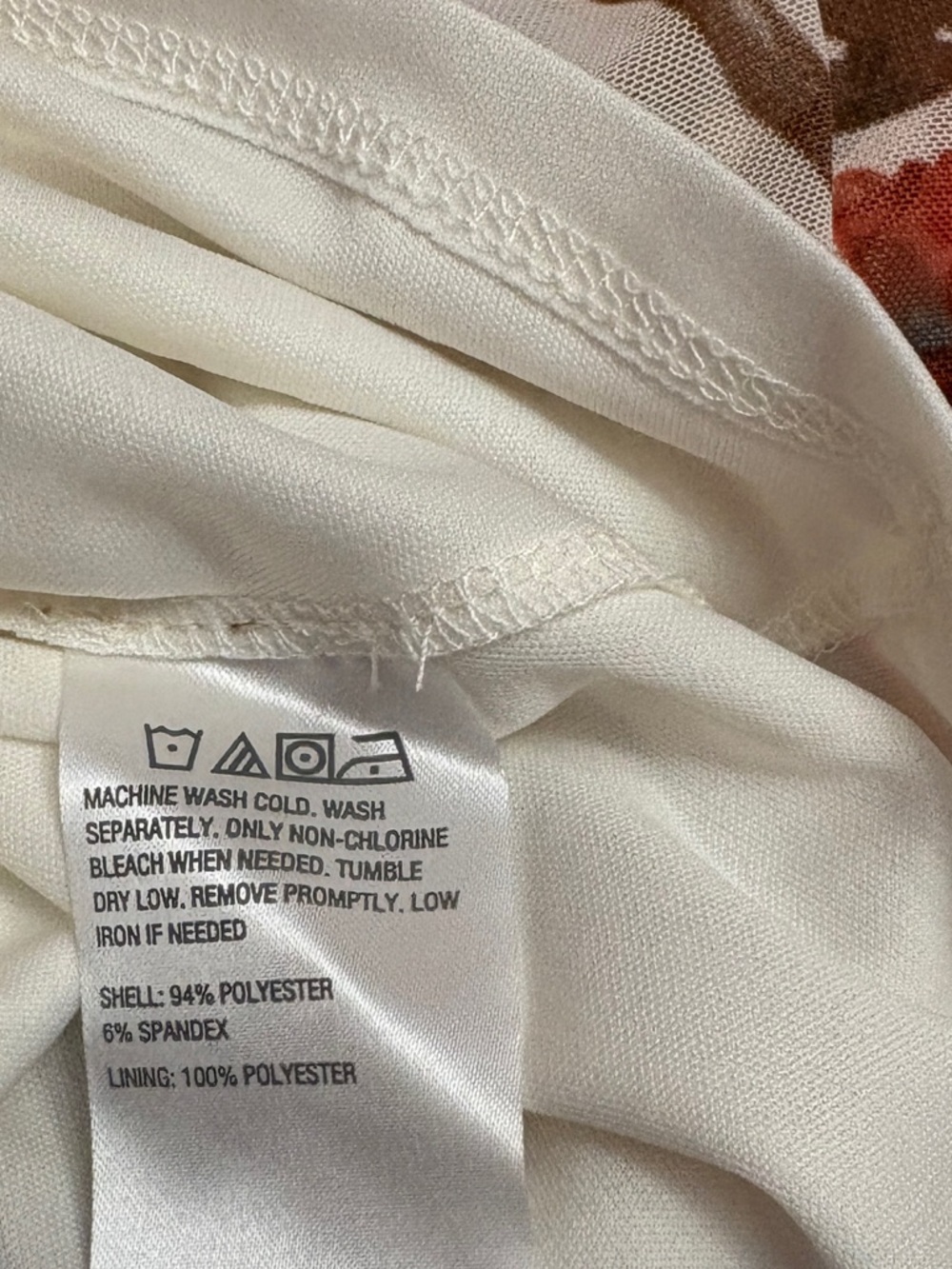 IMAN Global Knit Mesh Ivory Dress w/ Draped Skirt - SIxe: XL - NIP - Picture 16 of 16
